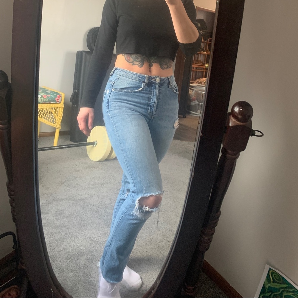 Straight cut jeans
